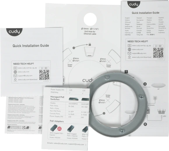 Точка доступа Cudy AP3000 AX3000 10/100/1000/2500BASE-T белый