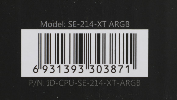 Устройство охлаждения(кулер) ID-Cooling SE-214-XT ARGB Soc-AM5/AM4/1200/1700/1851 черный 4-pin 16-29dB Al+Cu 180W 810gr Ret (SE-214-XT ARGB)