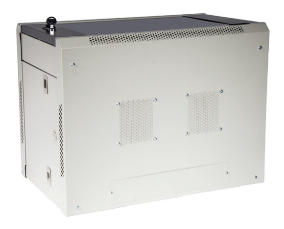 Шкаф коммутационный Lanmaster (TWT-CBWPG-6U-6X4-GY) настенный 6U 600x400мм пер.дв.стекл 60кг серый