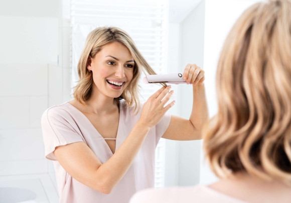 Выпрямитель Beurer HS20 45Вт розовый макс.темп.:200С покрытие:керамико-турмалиновое (593.31)