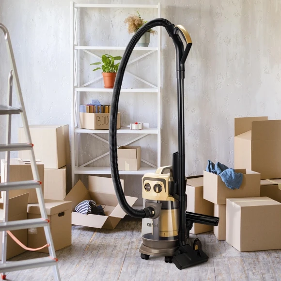 Пылесос Kitfort КТ-5192 1000Вт золотистый/черный