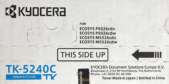 Картридж лазерный Kyocera TK-5240C 1T02R7CNL0 голубой (3000стр.) для Kyocera P5026cdn/cdw M5526cdn/cdw Картридж лазерный Kyocera TK-5240C 1T02R7CNL0 голубой (3000стр.) для Kyocera P5026cdn/cdw M5526cdn/cdw