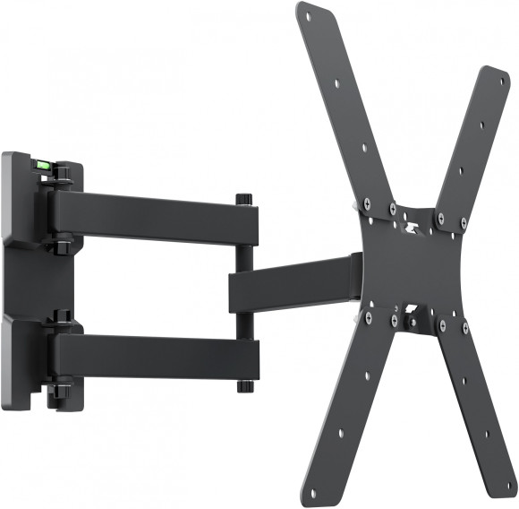 Кронштейн для телевизора Holder LCD-5566-B черный 32"-55" макс.45кг настенный поворотно-выдвижной и наклонный