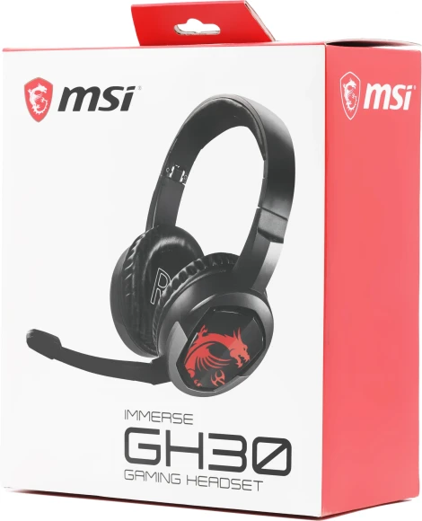 Наушники с микрофоном MSI Immerse GH30 черный 1.5м накладные оголовье (S37-2101010-SV1)