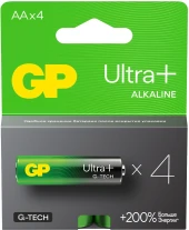 Батарея GP Ultra Plus Alkaline 15AUPA21-2CRSB4 AA (4шт) блистер Батарея GP Ultra Plus Alkaline 15AUPA21-2CRSB4 AA (4шт) блистер