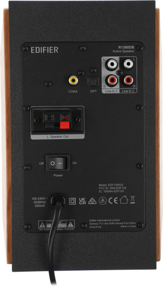 Колонки Edifier R1380DB 2.0 светлое дерево/черный 42Вт BT