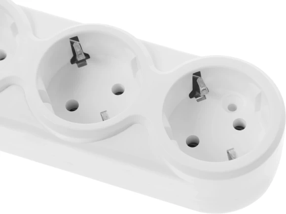 Сетевой удлинитель Powercube PC-1-5M 5м (3 розетки) белый (коробка)