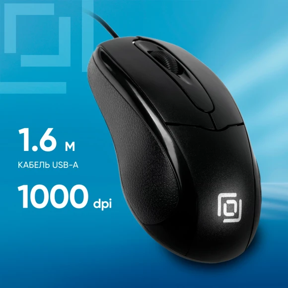 Мышь Оклик 305M черный оптическая 1000dpi USB 3but (412850) Мышь Оклик 305M черный оптическая 1000dpi USB 3but (412850)