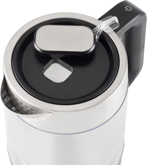 Чайник электрический Hyundai HYK-G5607 1.9л. 2200Вт черный/серебристый корпус: стекло