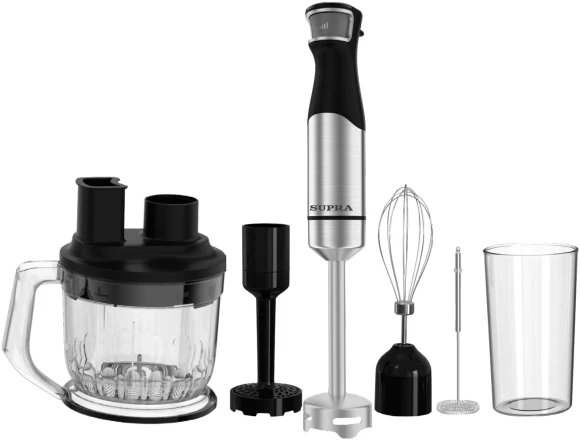Блендер погружной Supra HBS-1212 700Вт черный/серебристый