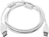 Кабель-удлинитель Ningbo USB A(m) USB A(f) 1.8м (USB2.0-AM/AF-1.8M-MG) феррит.кольца