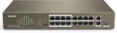 Коммутатор Tenda TEF1118P-16-150W (L2) 16x100Мбит/с 2x1Гбит/с 1SFP 16PoE 130W неуправляемый Коммутатор Tenda TEF1118P-16-150W (L2) 16x100Мбит/с 2x1Гбит/с 1SFP 16PoE 130W неуправляемый