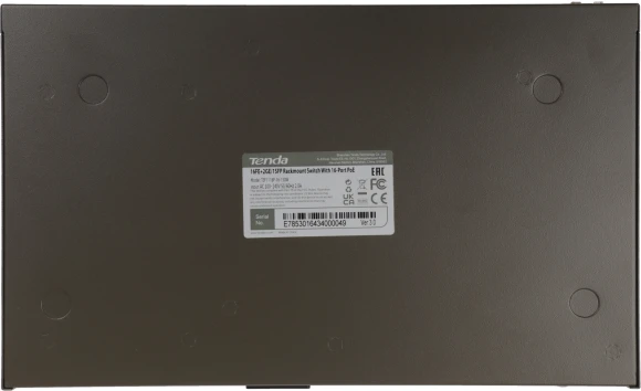 Коммутатор Tenda TEF1118P-16-150W (L2) 16x100Мбит/с 2x1Гбит/с 1SFP 16PoE 130W неуправляемый