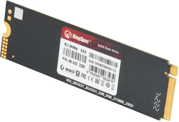 Накопитель SSD Kingspec PCIe 3.0 x4 2TB NE-2TB M.2 2280