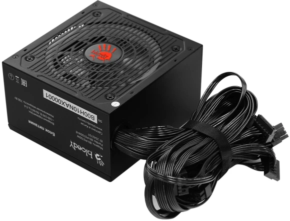 Блок питания Bloody ATX 700W BD-PS700W 80 PLUS WHITE (20+4pin) APFC 120mm fan color LED 6xSATA RTL Блок питания Bloody ATX 700W BD-PS700W 80 PLUS WHITE (20+4pin) APFC 120mm fan color LED 6xSATA RTL