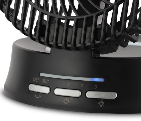 Вентилятор настольный Coolfort CF-2000 скоростей:3 черный