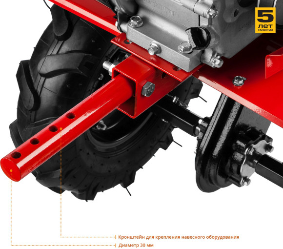 Мотоблок Зубр МТБ-300 бензиновый 5.15кВт 7л.с.