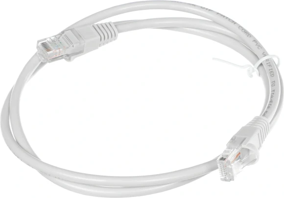 Патч-корд Buro UTP 4 пары cat.5E CCA molded 1м серый RJ-45 (m)-RJ-45 (m) (UTP-5E-1M-G)