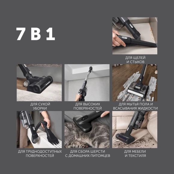 Пылесос Polaris PVCW 8090 500Вт серый