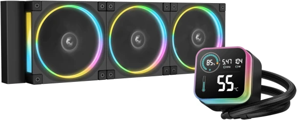 Система водяного охлаждения Deepcool LQ360 Ultra ARGB Soc-AM5/AM4/1200/1700/1851 черный 4-pin 32dB Al LCD 350W 1900gr Ret (R-LQ360-BKASMC-G-1) Система водяного охлаждения Deepcool LQ360 Ultra ARGB Soc-AM5/AM4/1200/1700/1851 черный 4-pin 32dB Al LCD 350W 1900gr Ret (R-LQ360-BKASMC-G-1)