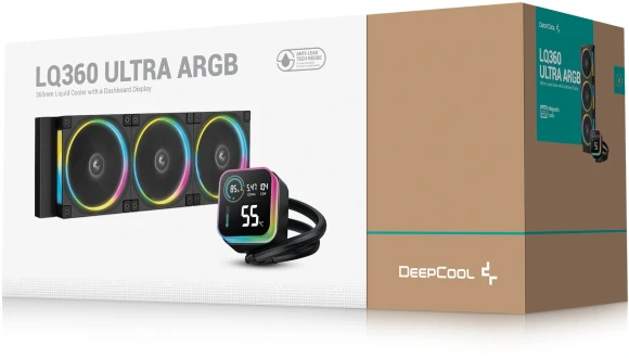 Система водяного охлаждения Deepcool LQ360 Ultra ARGB Soc-AM5/AM4/1200/1700/1851 черный 4-pin 32dB Al LCD 350W 1900gr Ret (R-LQ360-BKASMC-G-1) Система водяного охлаждения Deepcool LQ360 Ultra ARGB Soc-AM5/AM4/1200/1700/1851 черный 4-pin 32dB Al LCD 350W 1900gr Ret (R-LQ360-BKASMC-G-1)