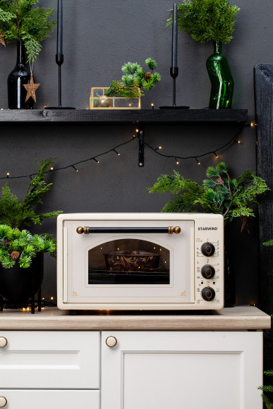 Мини-печь Starwind SMO2026 36л. 1300Вт бежевый