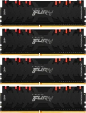 Память DDR4 4x8GB 3600MHz Kingston KF436C16RBAK4/32 Fury Renegade RGB RTL Gaming PC4-28800 CL16 DIMM 288-pin 1.35В kit single rank с радиатором Ret Память DDR4 4x8GB 3600MHz Kingston KF436C16RBAK4/32 Fury Renegade RGB RTL Gaming PC4-28800 CL16 DIMM 288-pin 1.35В kit single rank с радиатором Ret