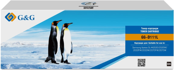 Картридж лазерный G&G GG-D111L черный (1800стр.) для Samsung Samsung Xpress SL-M2020/2022/2070 Картридж лазерный G&G GG-D111L черный (1800стр.) для Samsung Samsung Xpress SL-M2020/2022/2070