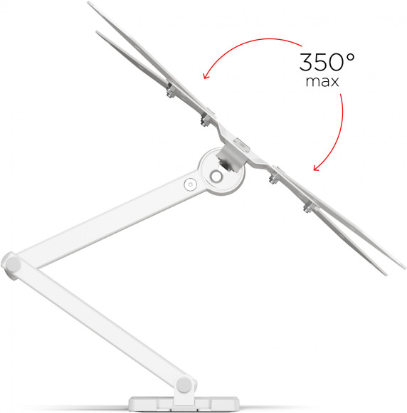 Кронштейн для телевизора Holder LCD-5566-W белый 32"-55" макс.45кг настенный поворотно-выдвижной и наклонный Кронштейн для телевизора Holder LCD-5566-W белый 32"-55" макс.45кг настенный поворотно-выдвижной и наклонный