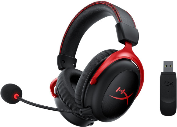 Наушники с микрофоном HyperX Cloud II (CL002) черный/красный мониторные Radio оголовье (4P5K4AA)