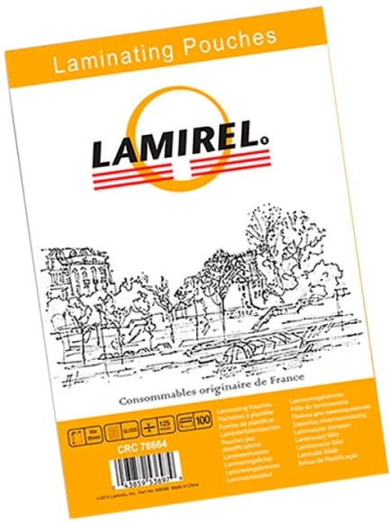 Пленка для ламинирования Fellowes 125мкм A7 (100шт) глянцевая 105x75мм Lamirel (LA-78663) Пленка для ламинирования Fellowes 125мкм A7 (100шт) глянцевая 105x75мм Lamirel (LA-78663)