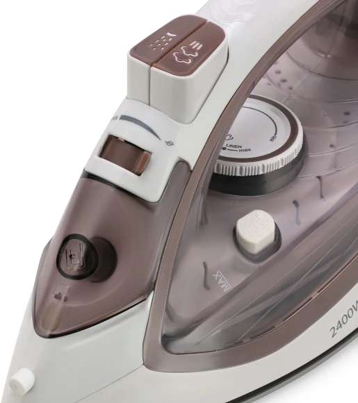 Утюг Maxwell MW-3047 2400Вт белый/коричневый