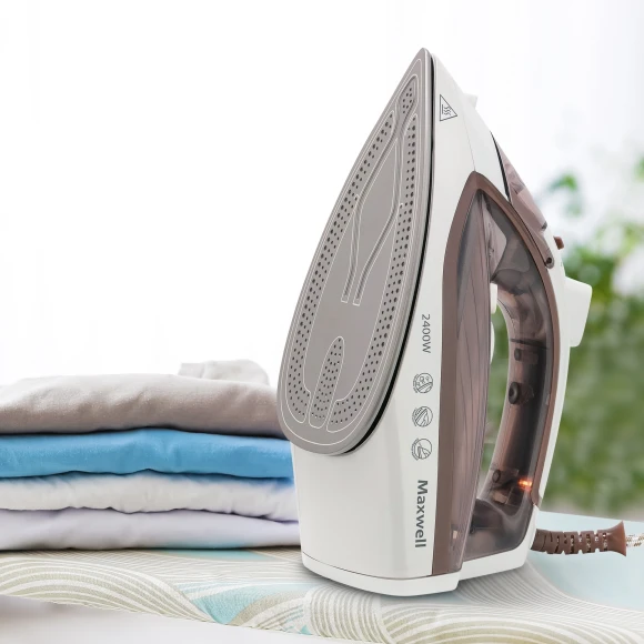 Утюг Maxwell MW-3047 2400Вт белый/коричневый