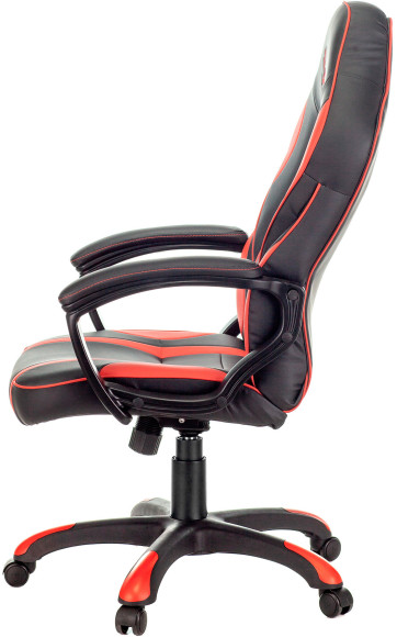 Кресло игровое A4Tech Bloody GC-350 черный/красный экокожа крестов. пластик черный