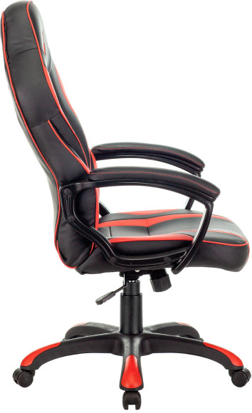 Кресло игровое A4Tech Bloody GC-350 черный/красный экокожа крестов. пластик черный