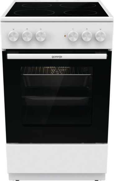 Плита Электрическая Gorenje Essential GEC5A41WG белый/черный стеклокерамика