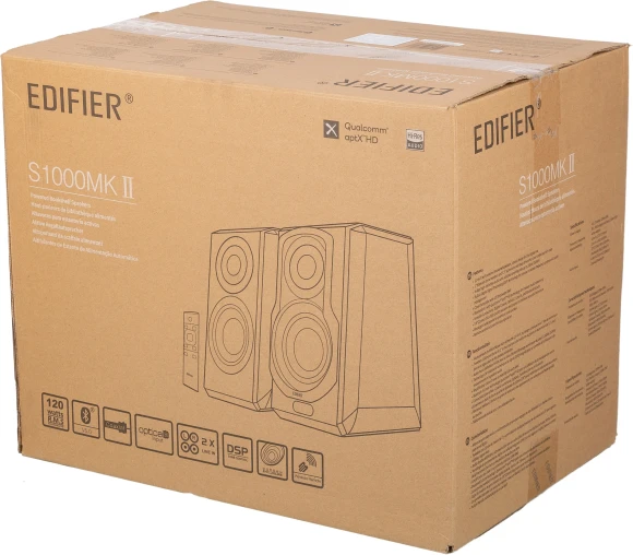 Колонки Edifier S1000MKII 2.0 коричневый 120Вт BT