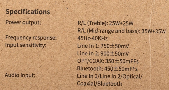 Колонки Edifier S1000MKII 2.0 коричневый 120Вт BT