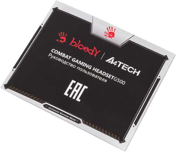 Наушники с микрофоном A4Tech Bloody G500 черный/красный 1.5м мониторные оголовье (A4TECH G500) Наушники с микрофоном A4Tech Bloody G500 черный/красный 1.5м мониторные оголовье (A4TECH G500)