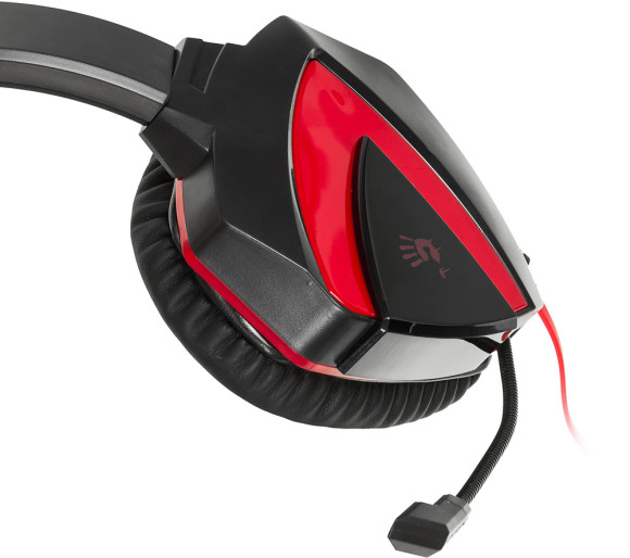 Наушники с микрофоном A4Tech Bloody G500 черный/красный 1.5м мониторные оголовье (A4TECH G500) Наушники с микрофоном A4Tech Bloody G500 черный/красный 1.5м мониторные оголовье (A4TECH G500)