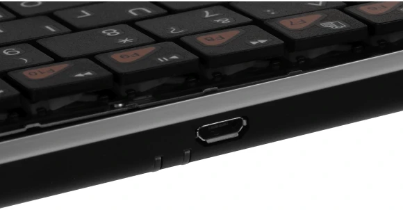 Клавиатура Оклик 840S черный USB беспроводная BT slim (754787)