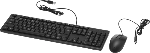 Клавиатура + мышь A4Tech KR-3330S клав:черный мышь:черный USB