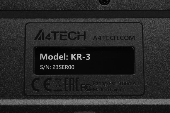 Клавиатура + мышь A4Tech KR-3330S клав:черный мышь:черный USB