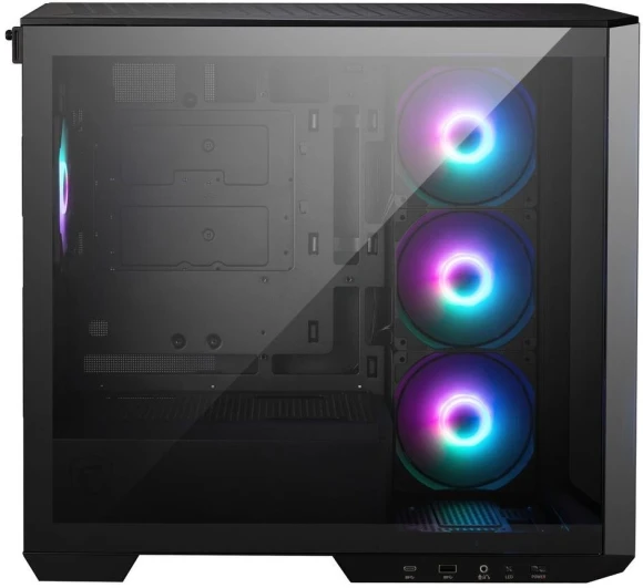 Корпус MSI MAG PANO M100R PZ черный без БП mATX 3x120mm 4x140mm 1xUSB3.1 audio CardReader AirDuct bott PSU Корпус MSI MAG PANO M100R PZ черный без БП mATX 3x120mm 4x140mm 1xUSB3.1 audio CardReader AirDuct bott PSU