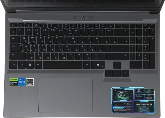 Ноутбук Maibenben X16C-i54456 Core i5 14450HX 16Gb SSD1Tb NVIDIA GeForce RTX 5060 8Gb 16" IPS FHD+ (1920x1200) Windows 11 Home grey WiFi BT Cam 5200mAh (X16C-I544560G44HG4E10)