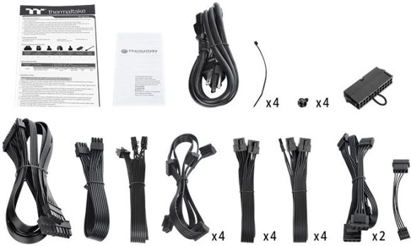 Блок питания Thermaltake ATX 1550W Toughpower Grand TF1 80+ titanium 24pin APFC 140mm fan color 16xSATA Cab Manag RTL