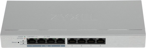 Коммутатор Zyxel GS1200-8HPV2-EU0101F (L2) 8x1Гбит/с 4PoE+ 60W управляемый Коммутатор Zyxel GS1200-8HPV2-EU0101F (L2) 8x1Гбит/с 4PoE+ 60W управляемый