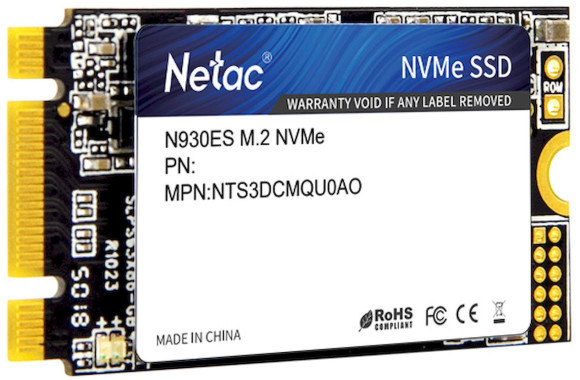 Накопитель SSD Netac PCIe 3.0 x2 128GB NT01N930ES-128G-E2X N930ES M.2 2242