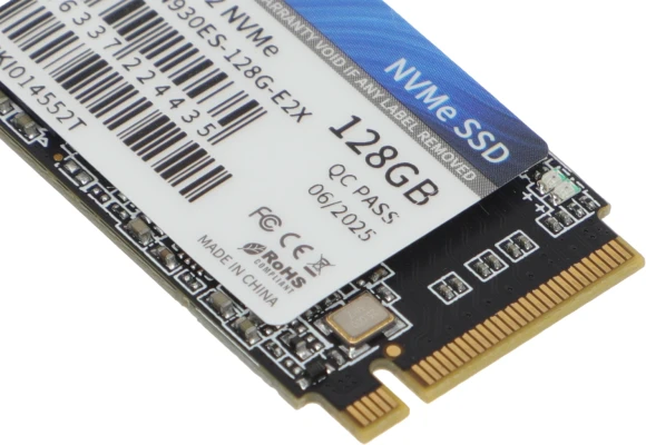 Накопитель SSD Netac PCIe 3.0 x2 128GB NT01N930ES-128G-E2X N930ES M.2 2242