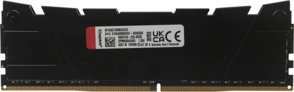 Память DDR4 4x8GB 3600MHz Kingston KF436C16RB2K4/32 Fury Renegade Black RTL Gaming PC4-28800 CL16 DIMM 288-pin 1.35В kit single rank с радиатором Ret